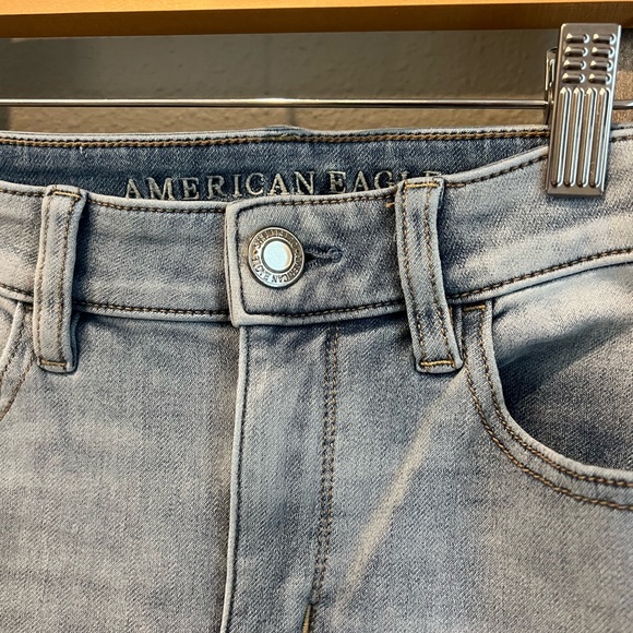 American 🇺🇸 Eagle Outfitters Light wash high-rise jeggins size 6 Jeans 👖 - Picture 4 of 11